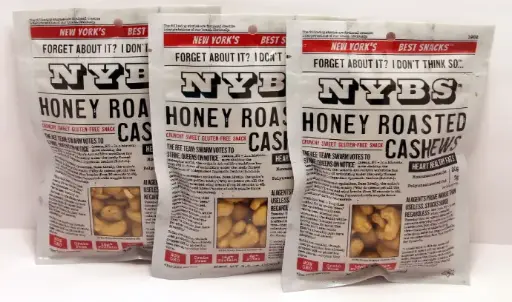 [FG-NYBS-HRC-3.5] NYBS™ Honey Roasted Cashews, 3.5oz